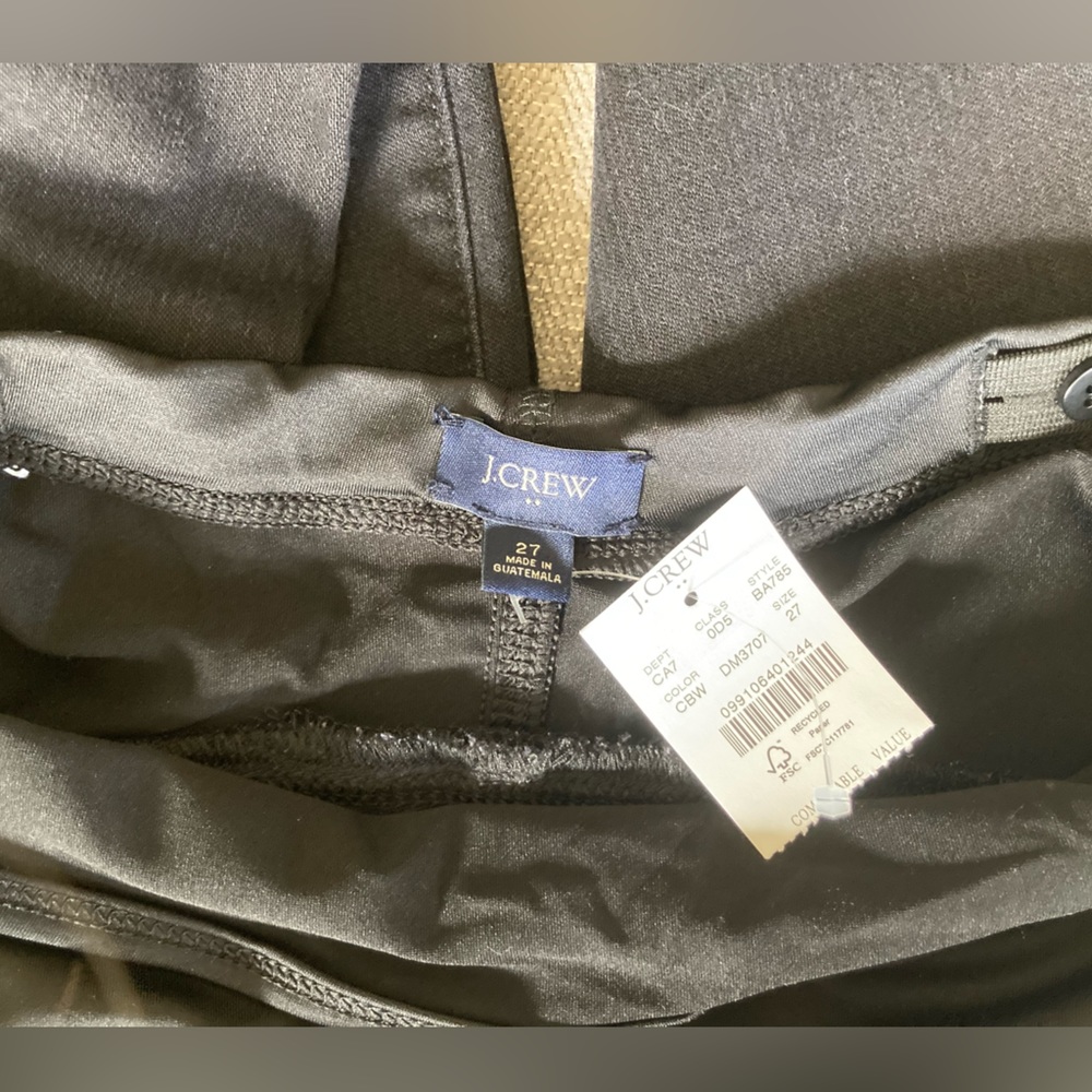 NWT J. Crew Black Maternity Jeans in Signature Stretch | Size 27 - Picture 6 of 9